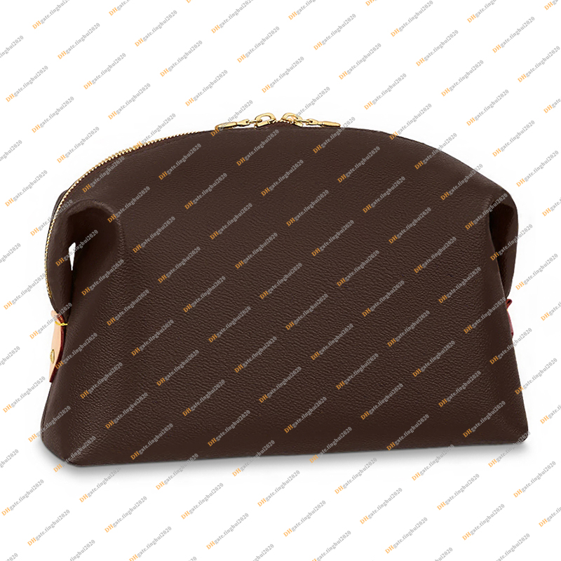 Ladies Fashion Casual Designe Luxury Cosmetic Bag Toiletry Bag Toiletries Pouch Clutch Bag Handbag TOTE Storage Bag TOP Mirror Quality M46458 Purse Pouch