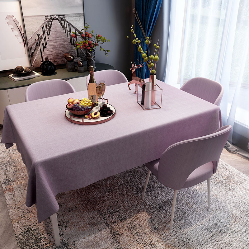 T0494 wash-free waterproof and oil-proof PVC tablecloth net red ins home simple solid color table cloth coffee table desk tablecloth wholesale