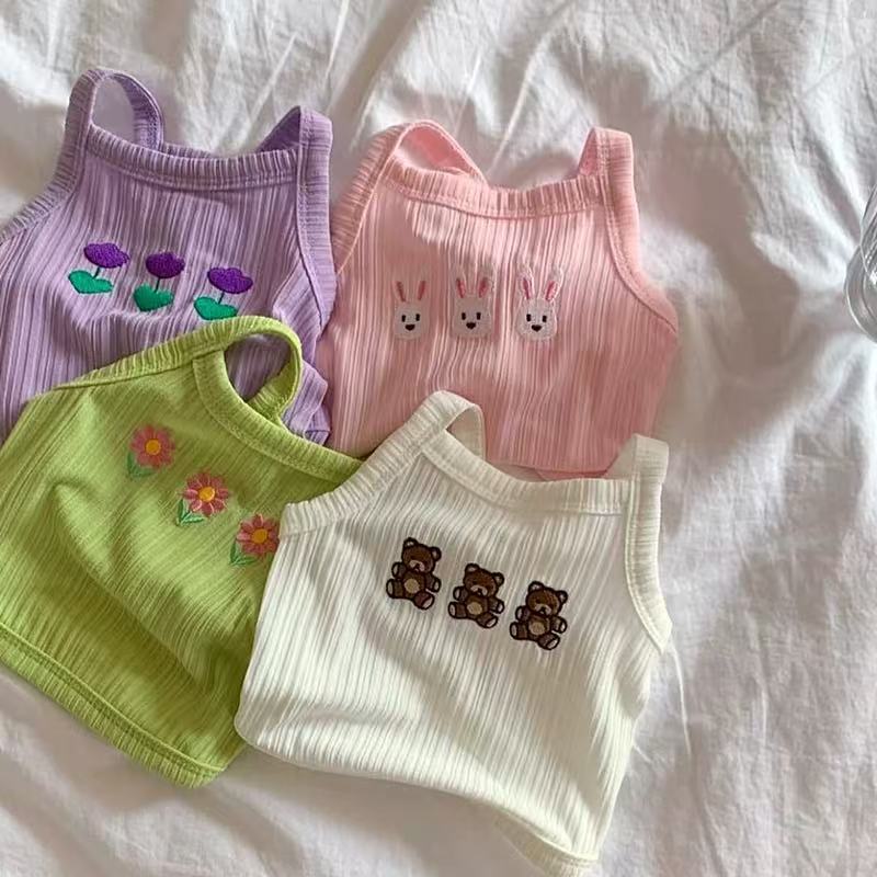 T00354 Pet sling summer dog clothes summer thin teddy vest Bichon Pomeranian Yorkshire small dog cat