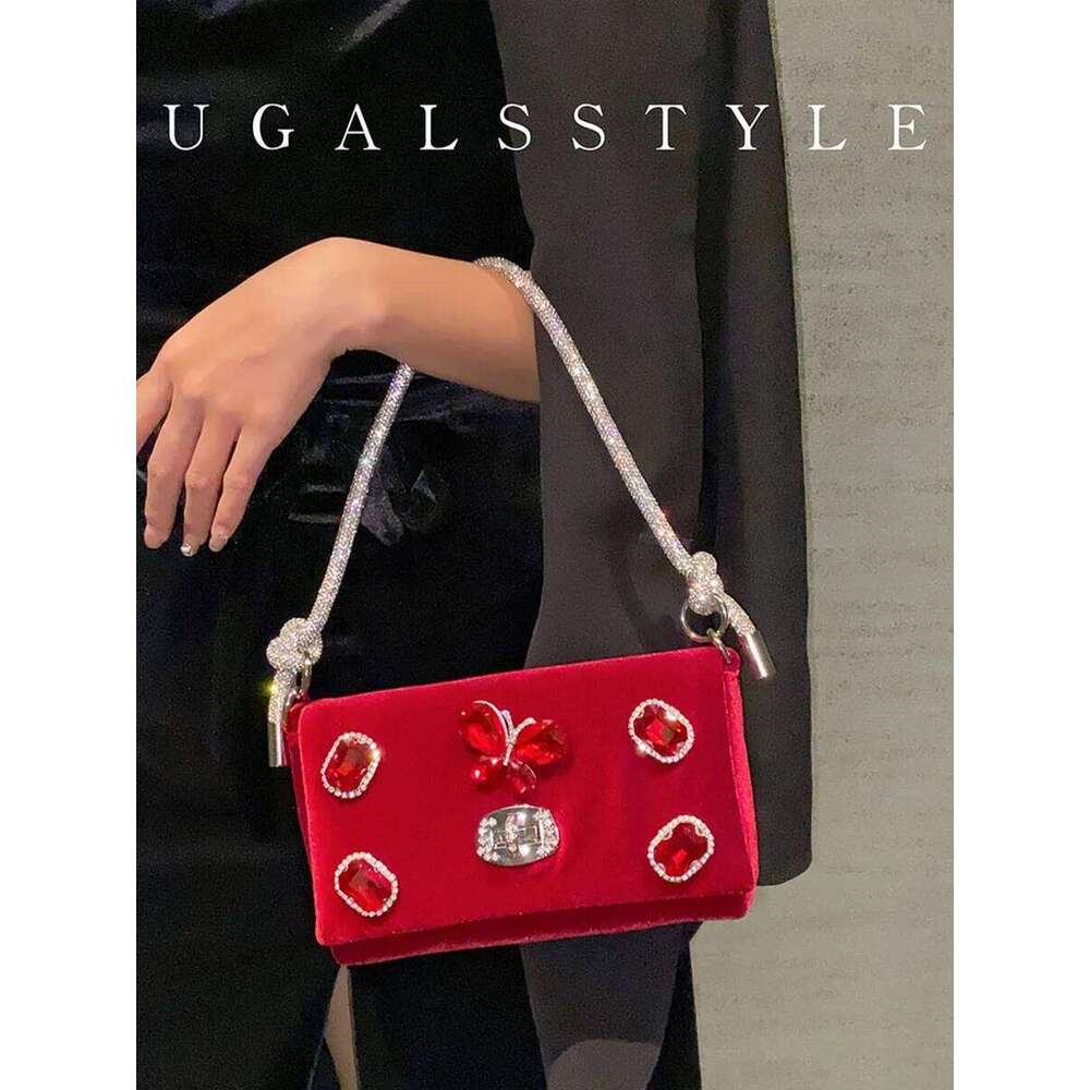 Glitter Handbag Fashion Women Crystal Shiny Dia Evening Wedding Party Clutch Purse Female Shoulder Bag