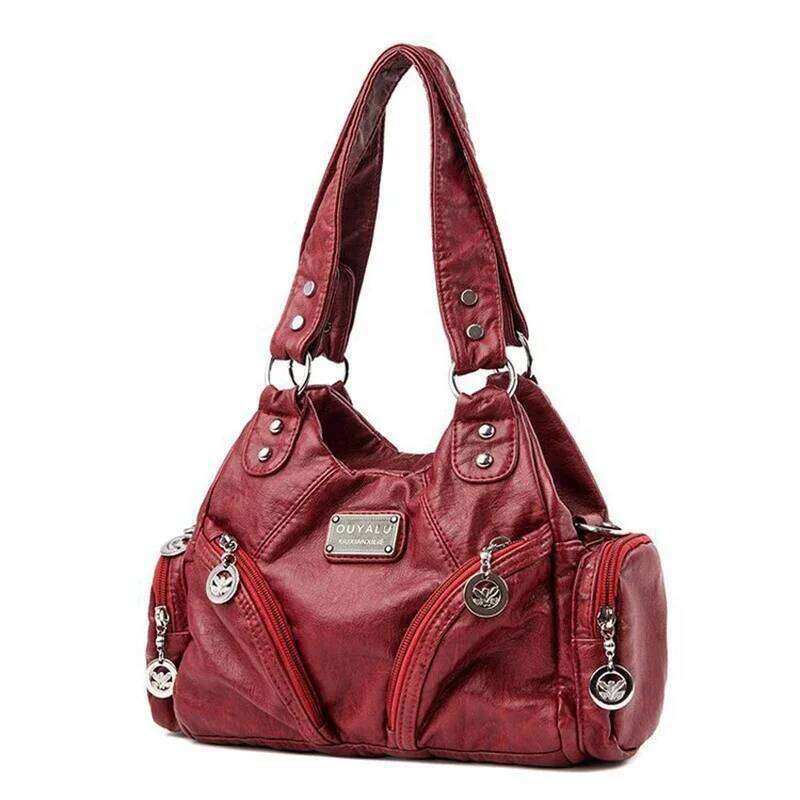 Designer Bag Soft Pu Leather Brand Girls Shoulder Black Handbags Tote New Arrival Mini Small Motorcycle Bags Crossbody For Women
