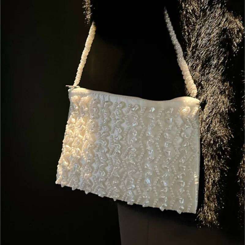 Pearl Evening Purses And Handbag Designer Hobo Shoulder Tassel Clutch Purse Bucket Bag