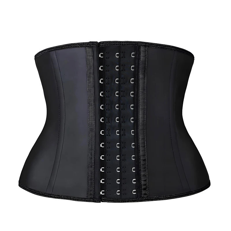 8.66 inch short torso Latex Waist Trainer Corset 9 Steel Bones Shapewear Body Shapers Women Corset Slimming Belt Waist Shaper 250523