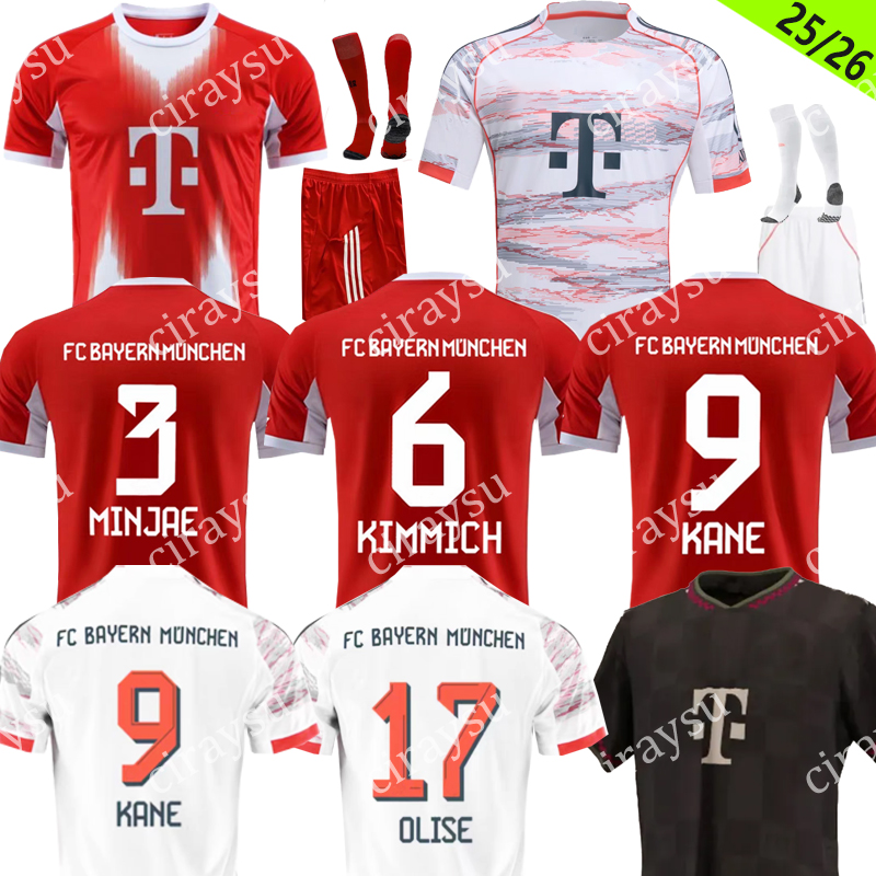 2025 2026 SANE MULLER KANE Soccer Jerseys anniversary Player Fans Beckeuer GNABRY DAVIES Shirt JOAO KIMMICH GORETZKA MUSIALA Olise kids kit Football shirts uniform