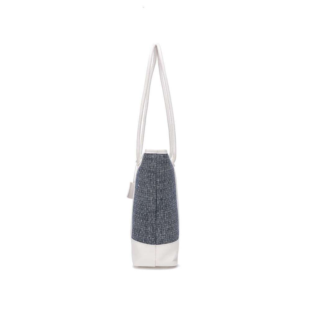 Tote Bag Mini Bag New Fashion PU Patchwork Custom Handheld Cotton Canvas Customizable Blank Shoulder Bag Crossbody Bag