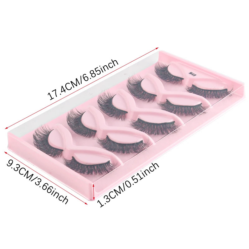 Wholesale Half Mink Lashes Cat Eye Lashes Natural Look Fluffy Corner Eyelashes Wispy Half False Eyelashes Faux Mink Makeup 250530