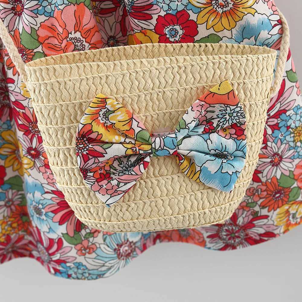 Summer Cotton Baby Dress Flower Printed Dress Hawaiian Style Baby Clothes Send Bag R250530