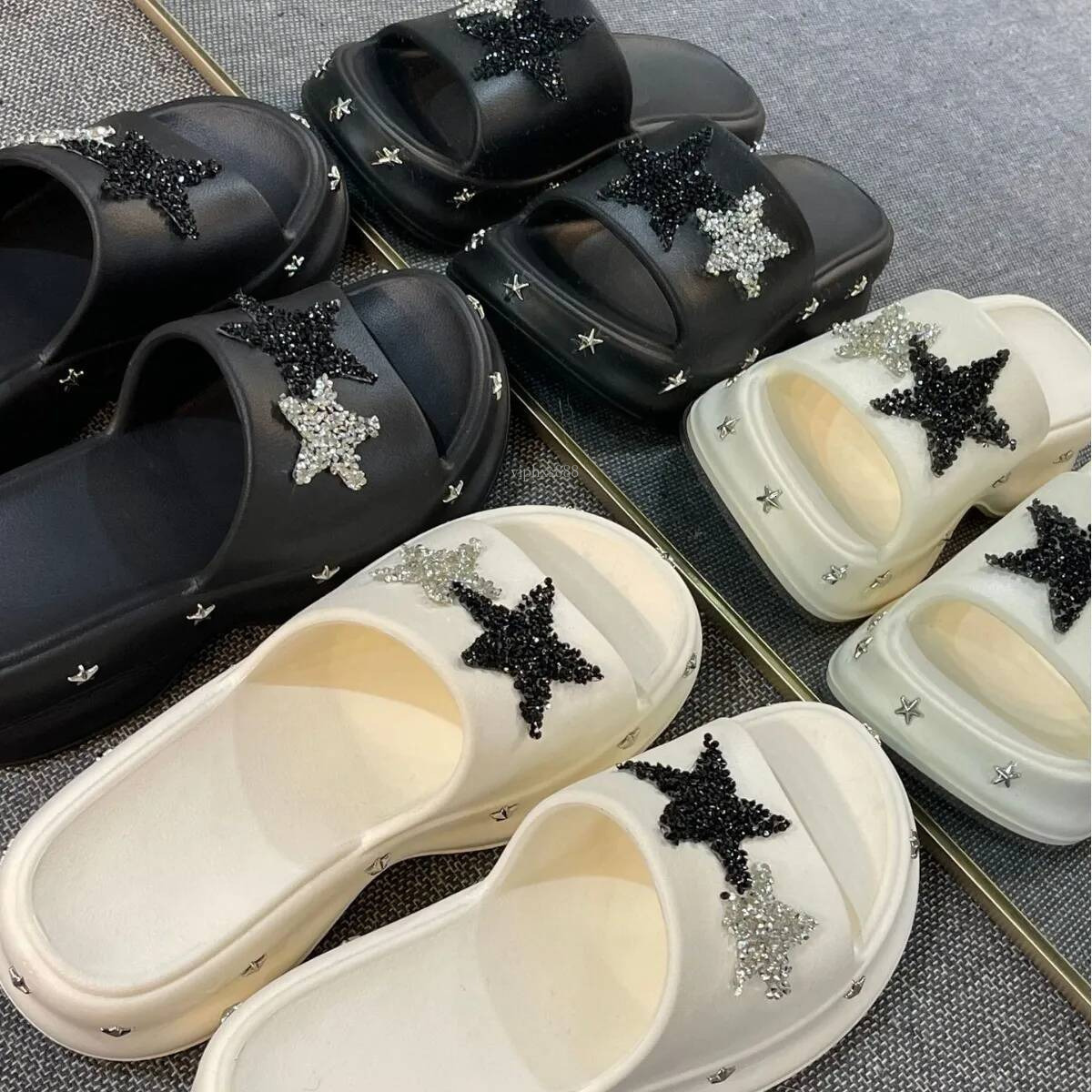 Free Shipping Slides Designer Slippers Womans Sandals Platform Outdoor Beach Casual Summer Star Slipper Indoor Home Shoes Women Slide