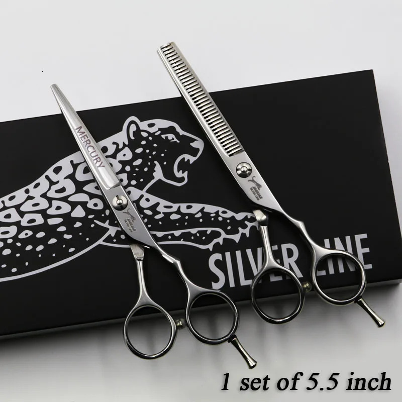 55.566.5 Hair Scissors Professional Hairdressing Scissors Set CuttingThinning Barber Shears High Quality 250530