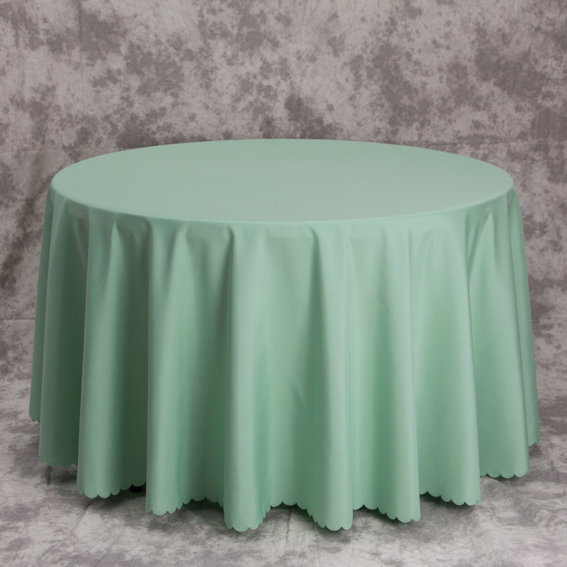 A627 hotel banquet thickened plain round tablecloth wedding hotel solid color tablecloth household polyester tablecloth wholesale
