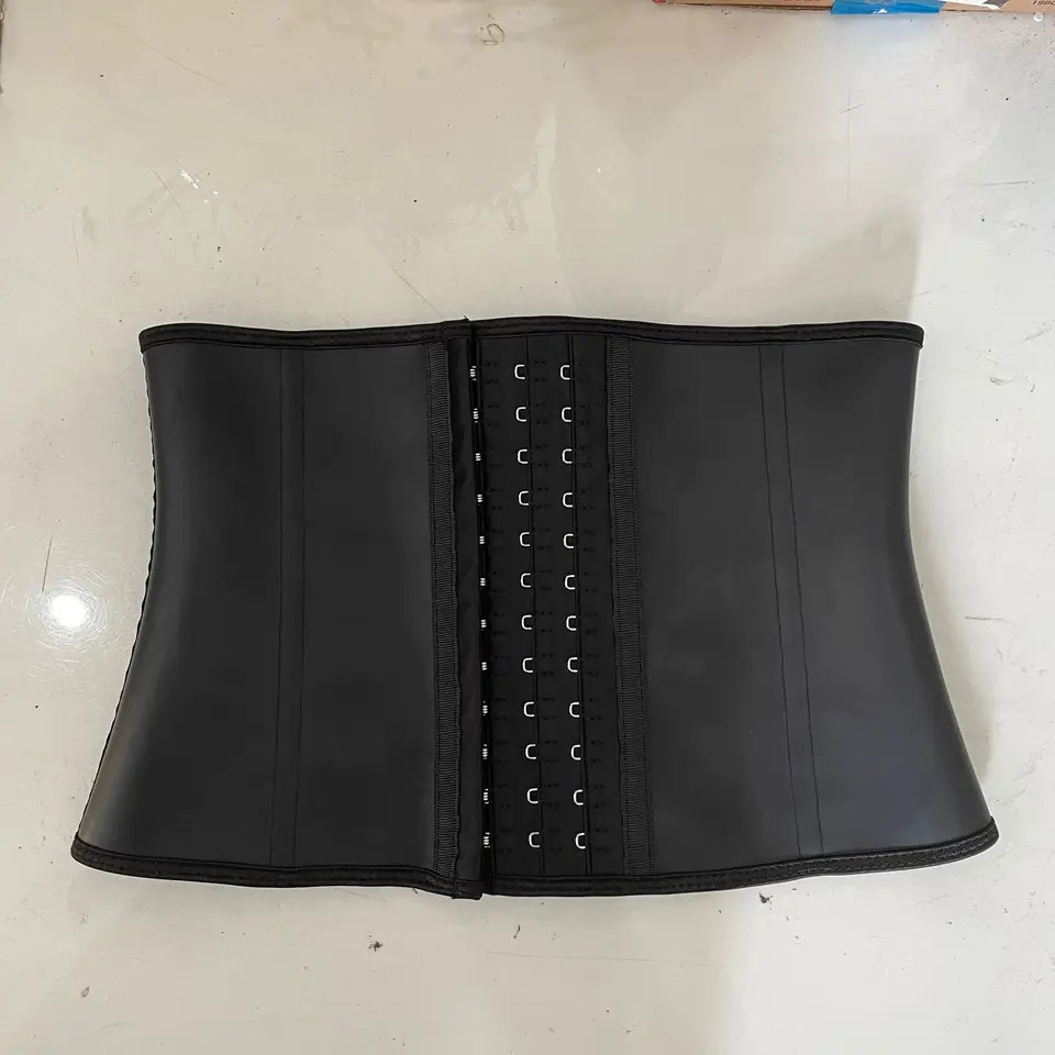 8.66 inch short torso Latex Waist Trainer Corset 9 Steel Bones Shapewear Body Shapers Women Corset Slimming Belt Waist Shaper 250523