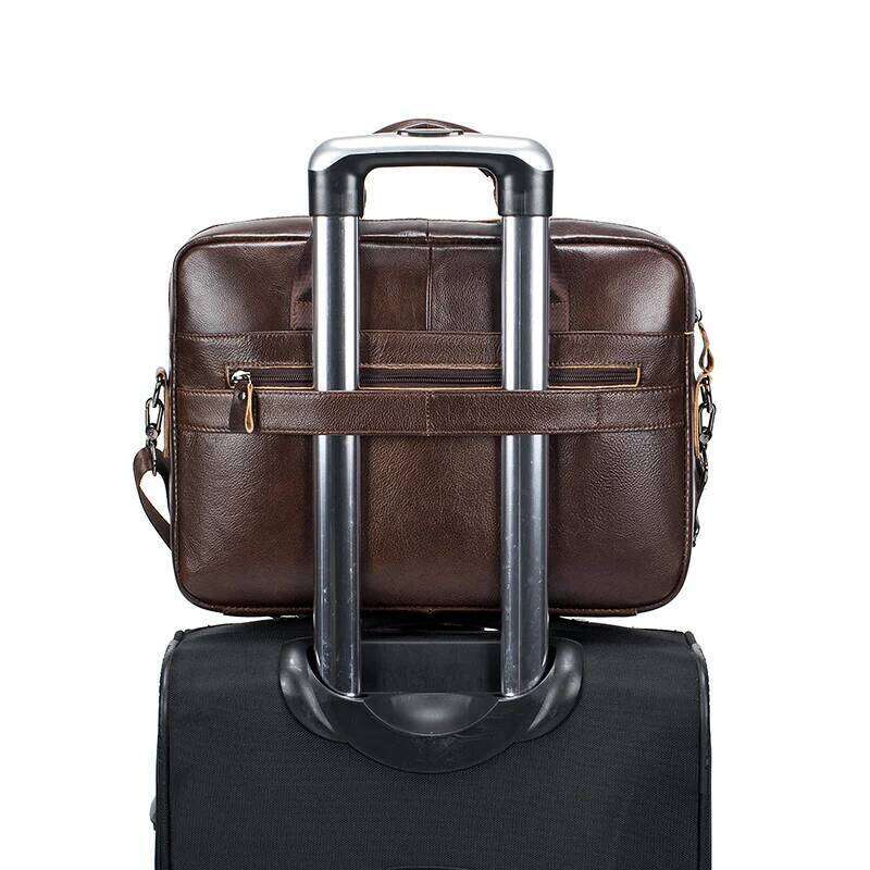 Designer Bag Cowhide Computer Inch Large Capacity Genuine Leather Men S Briefcase Retro Top Layer Cowhide File