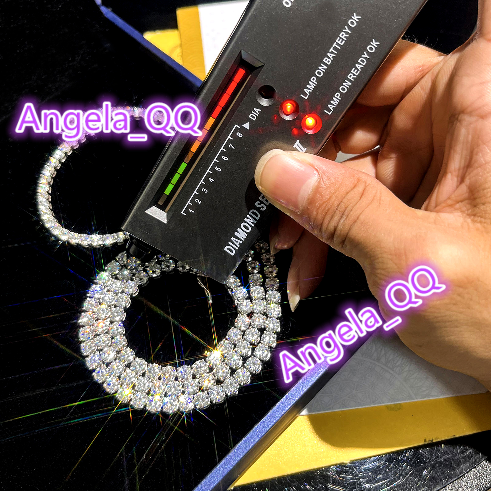 Hot Sale Hip Hop Style D VVS Diamond Moissanite Tennis Bracelet 3-6mm 925 Sterling Silver Gold Plated Moissanite Tennis Chains