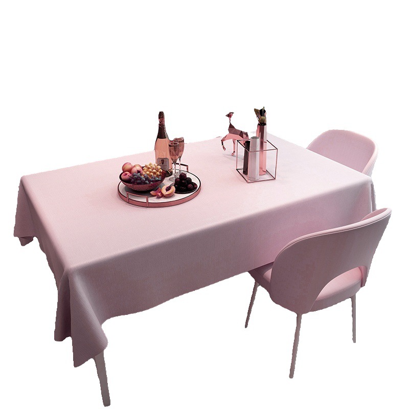 T0494 wash-free waterproof and oil-proof PVC tablecloth net red ins home simple solid color table cloth coffee table desk tablecloth wholesale