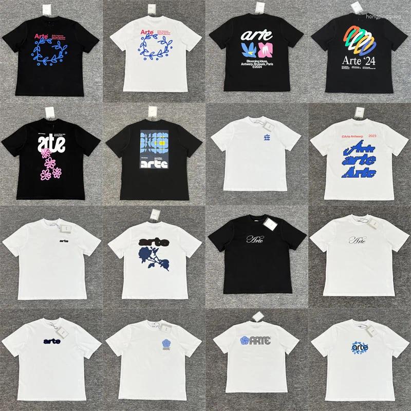 Men's Casual Shirts Men Women ARTE T-shirts Colorful Print Cotton Round Neck Short Sleeve Top Tee Tshirt One Day Shipped Out