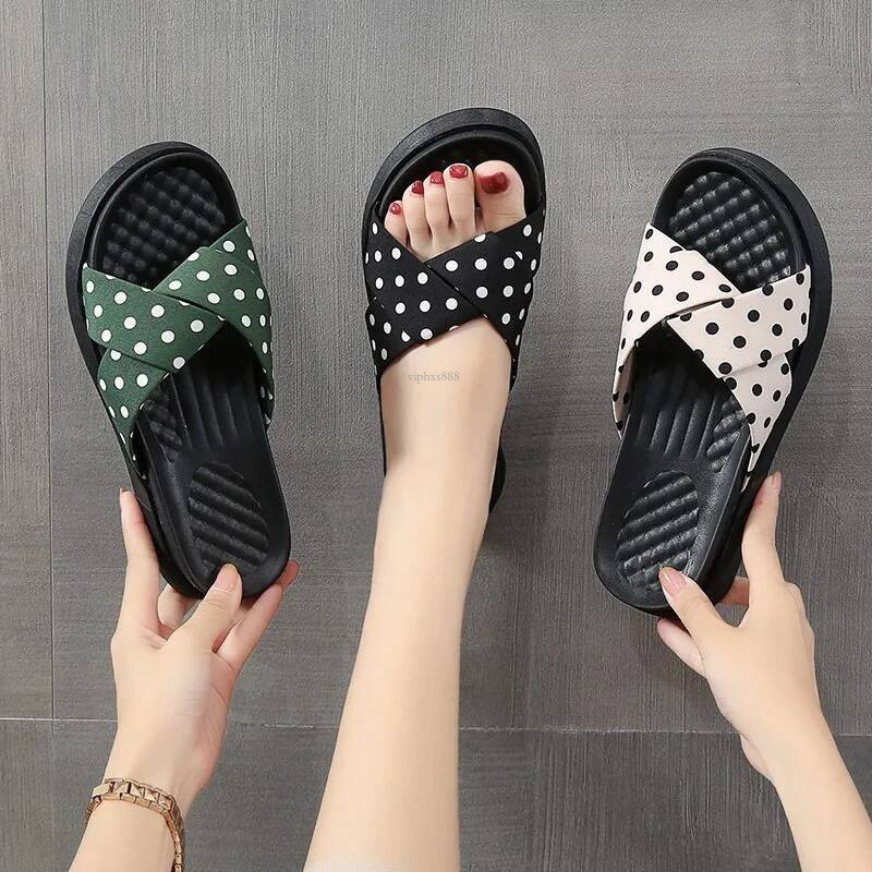 Free Outdoor Beach Shipping New Slides Designer Slippers Womans Sandals Lightweight Thick Soled Height Increasing Summer Slippers For Wearing Outside
