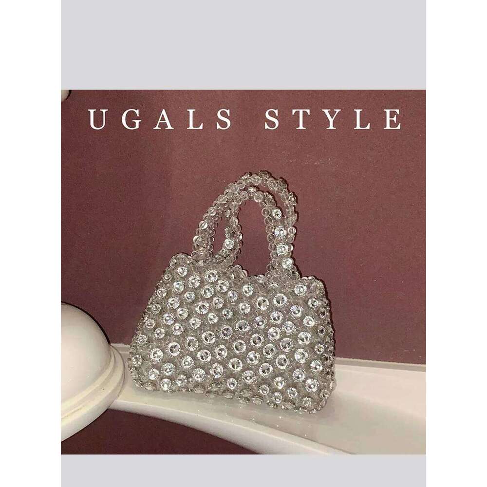 Women Bucket Clutch Bags Dia-Studded Rhinestone Handbags Wallets Evening Bag For Wedding