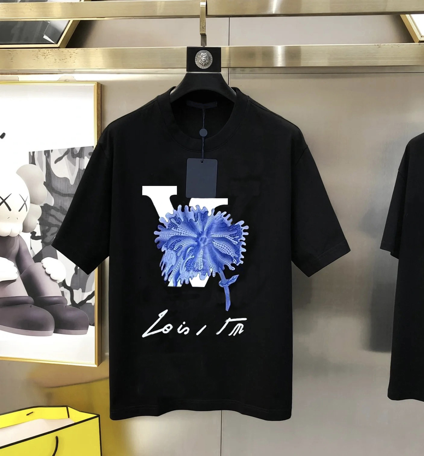 Summer fashion and casual new T-shirt brand clothing: Pure cotton round-neck short-sleeved men's casual T-shirts and women's T-shirts