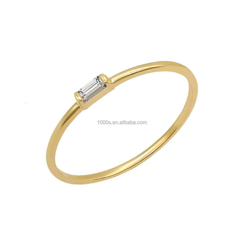 14k Real Gold Ring with Zircon Pyrite for Women and Men, Premium Jewelry