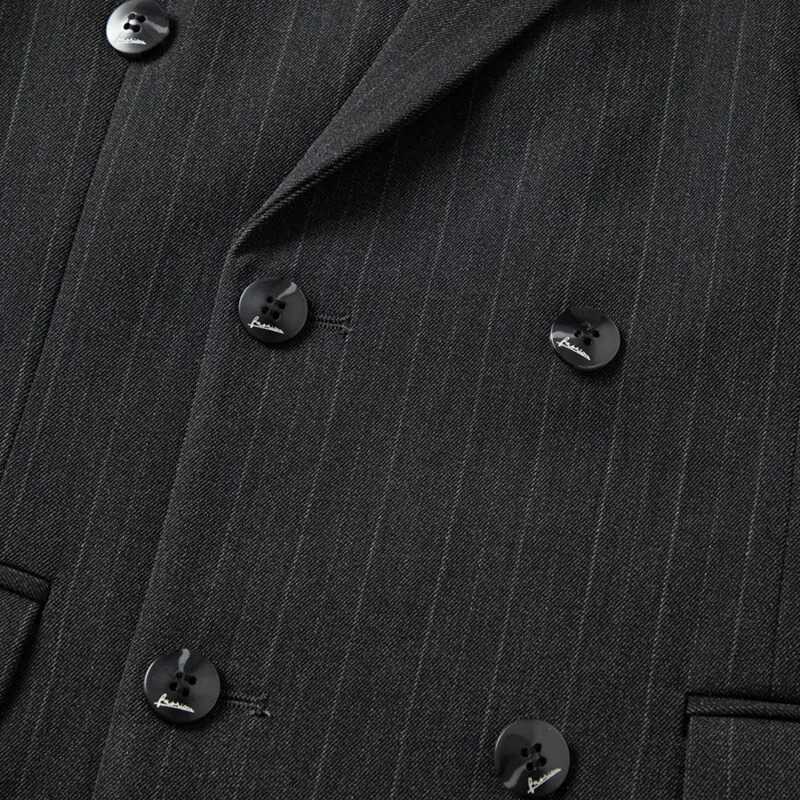 2025 Korean High Quality DoubleBreasted British Style Slim Business Suit TwoPiece Set Trousers 250520Z