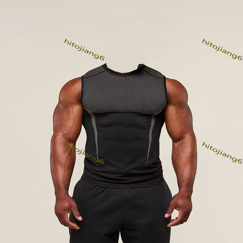 British fitness tank top men's sports fitness quick-drying breathable elastic body-shaping vest