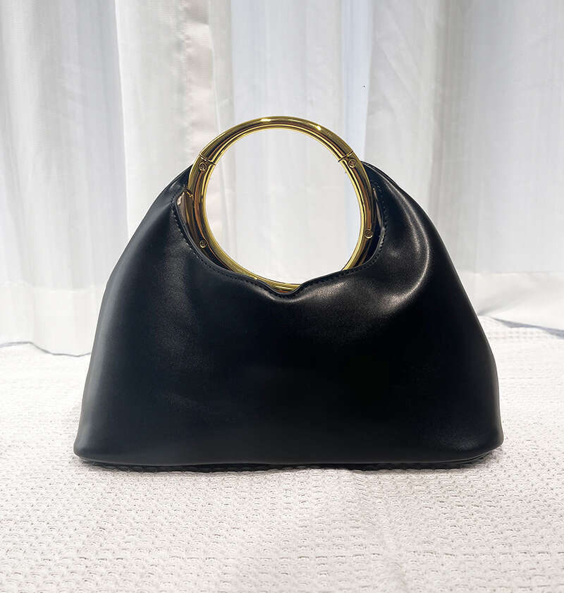 Tote Bag Mini Bag New Simple Underarm Trendy Versatile PU Metal Ring Handbag Cloud Crossbody Bag Crossbody Bag