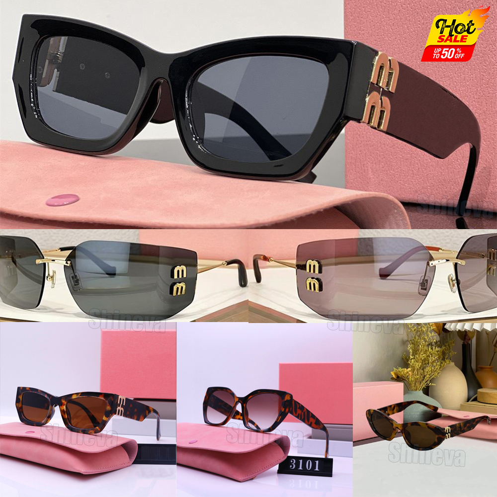 Luxury Sunglasses For women Fashion Glasses Oval Frame Designer Sunglass Womens Anti-radiation UV400 Polarized Lenses Mens Retro SMU09WS SMU11WS Eyeqlasses