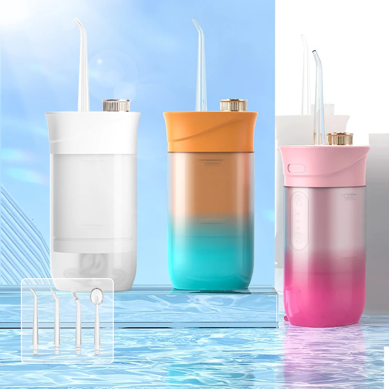 Portable Smart Electric Orale Irrigator Acqua Flosser 4 Getti 3 Modie Ricaricab…