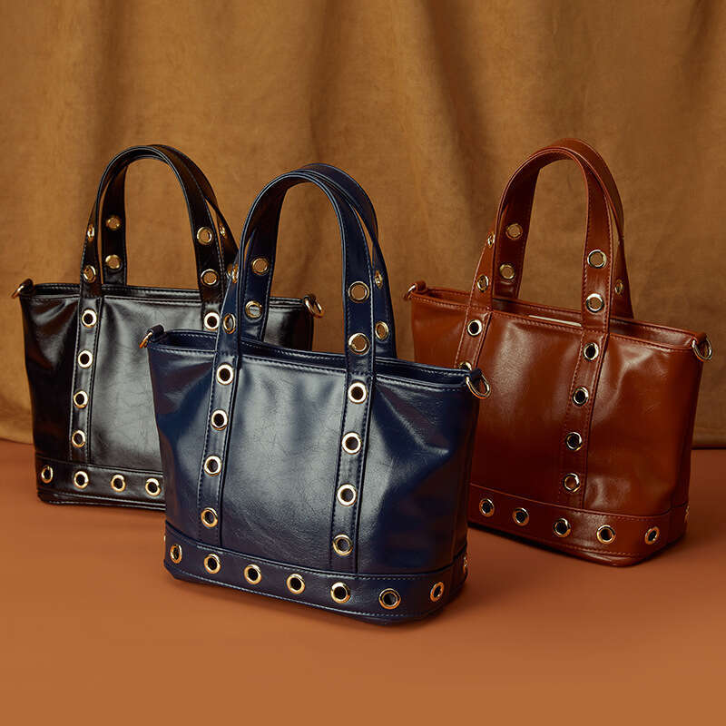 Tote Bag Mini Bag New PU Simple Capacity Tote Women S Niche Large Commuter Handbag Shoulder Bag Crossbody Bag