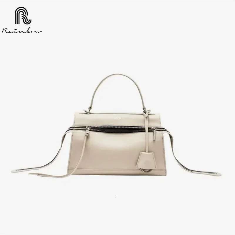 Designer Bag RAINBOW Fashion New High Quality Leather Handbag For Women Simple Versatile Single Shoulder Crossbody Bag Trendy Sizes