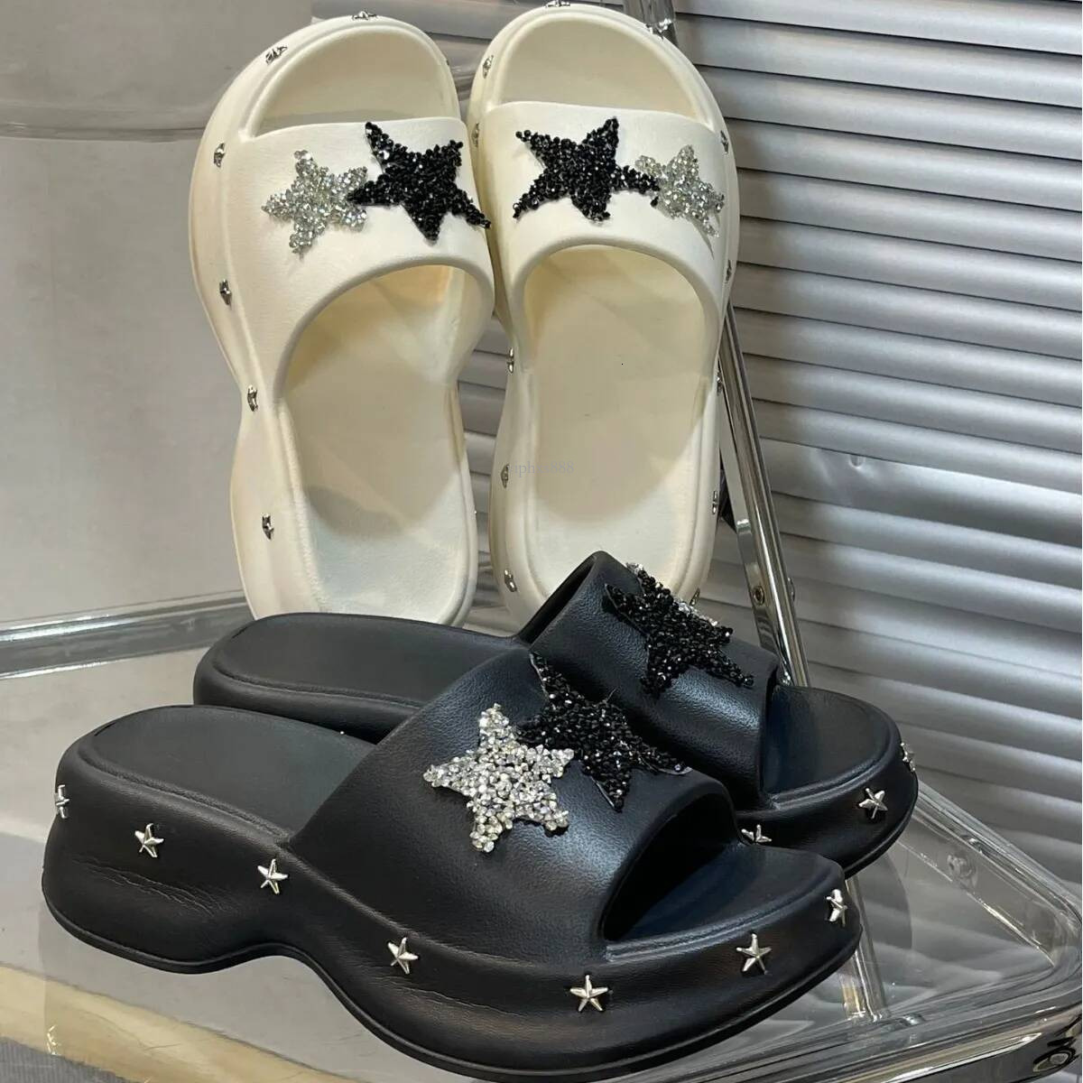 Free Shipping Slides Designer Slippers Womans Sandals Platform Outdoor Beach Casual Summer Star Slipper Indoor Home Shoes Women Slide