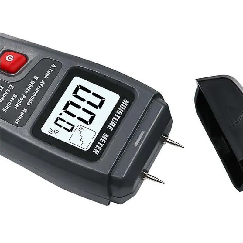 1PC MT10 Hygrometer Accurate Large LCD Display Wood Moisture Tester Digital Wall Moisture Detector Wood Moisture Meter 250530