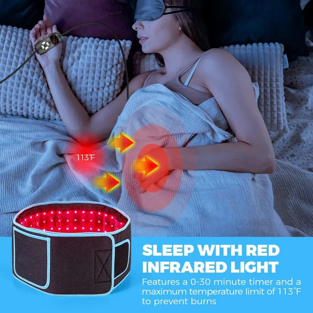 Red Infrared Light Belt 850nm 660nm LED Beauty Devices fo Wrap Burn Fat Face Wrap Slimming Waist Heat Pad Full Body 250527