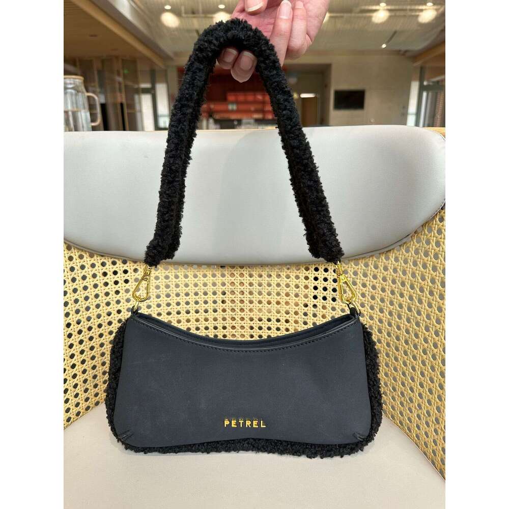 Tote Bag Mini Bag Niche Leather Velvet Patchwork Shoulder Handbag Underarm Furry Women S Bag Crossbody Bag