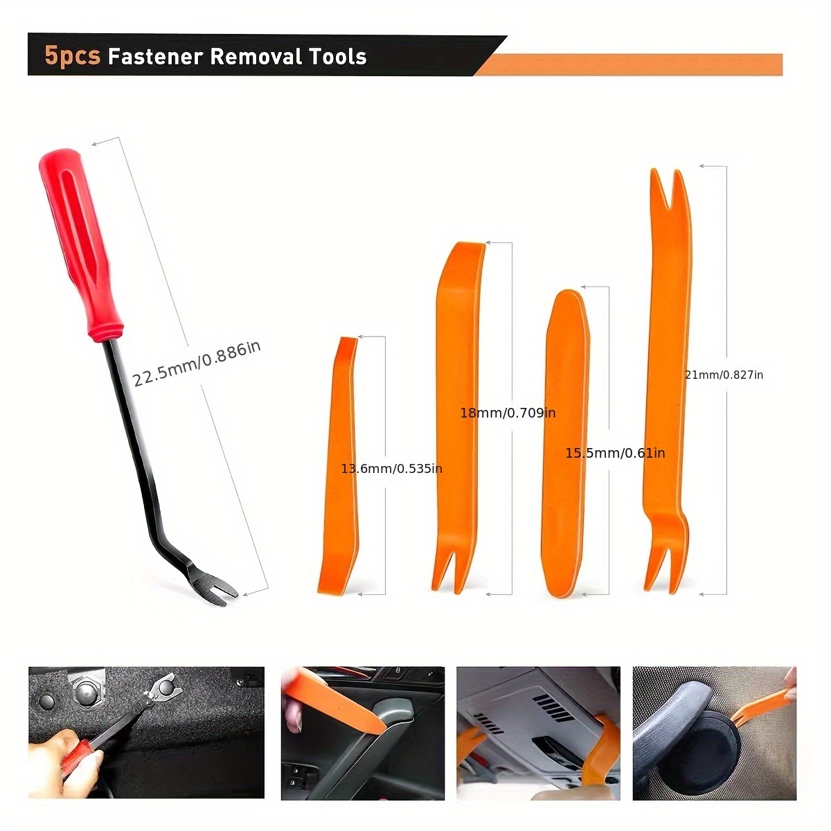 New 725Pcs Clips Car Body Push Pin Rivet Bumper Door Trim Panel Retainer Fastener Kit Auto Removal Tool
