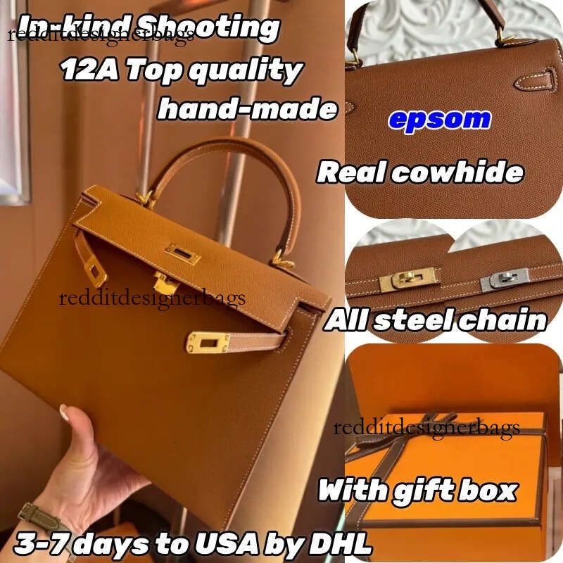 10A Mirror Quality Designer bag Tote Women' Crobody 19cm 25cm 28cm hand-ewn wax thread Authentic cowhide top quality Brown houlder with gift box