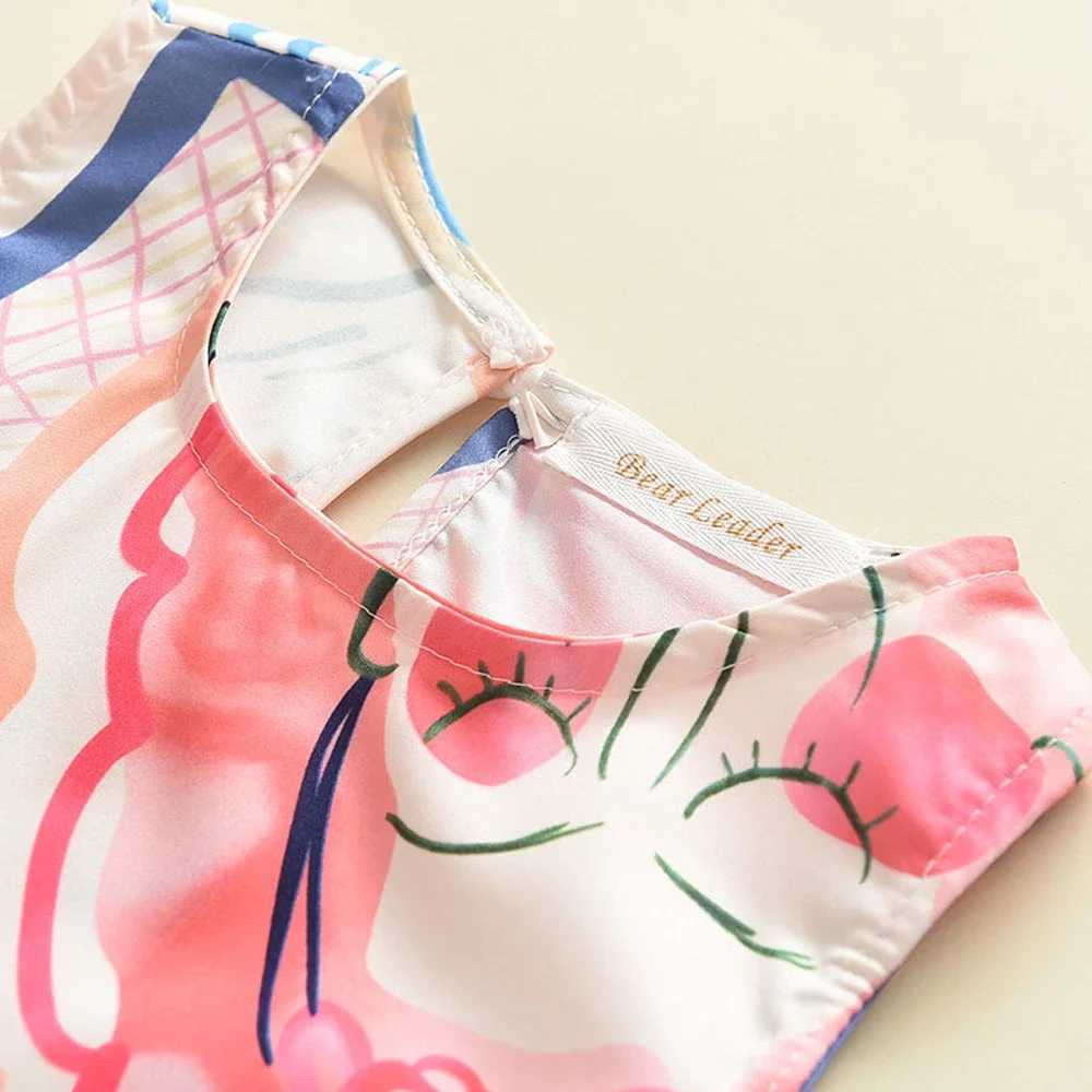 Baby Girls Clothes Summer 2023 New Girls Dresses Classic Graffiti Sleeveless Dress Casual Kids Dresses Vestidos for Baby R250530