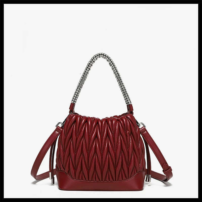 Tote Bag Mini Bag Sweet Style Handbag For Women New Pleated Soft Crossbody Niche Fashion Trend Crescent Bag Crossbody Bag