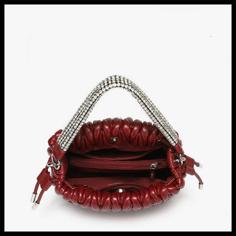 Tote Bag Mini Bag Sweet Style Handbag For Women New Pleated Soft Crossbody Niche Fashion Trend Crescent Bag Crossbody Bag