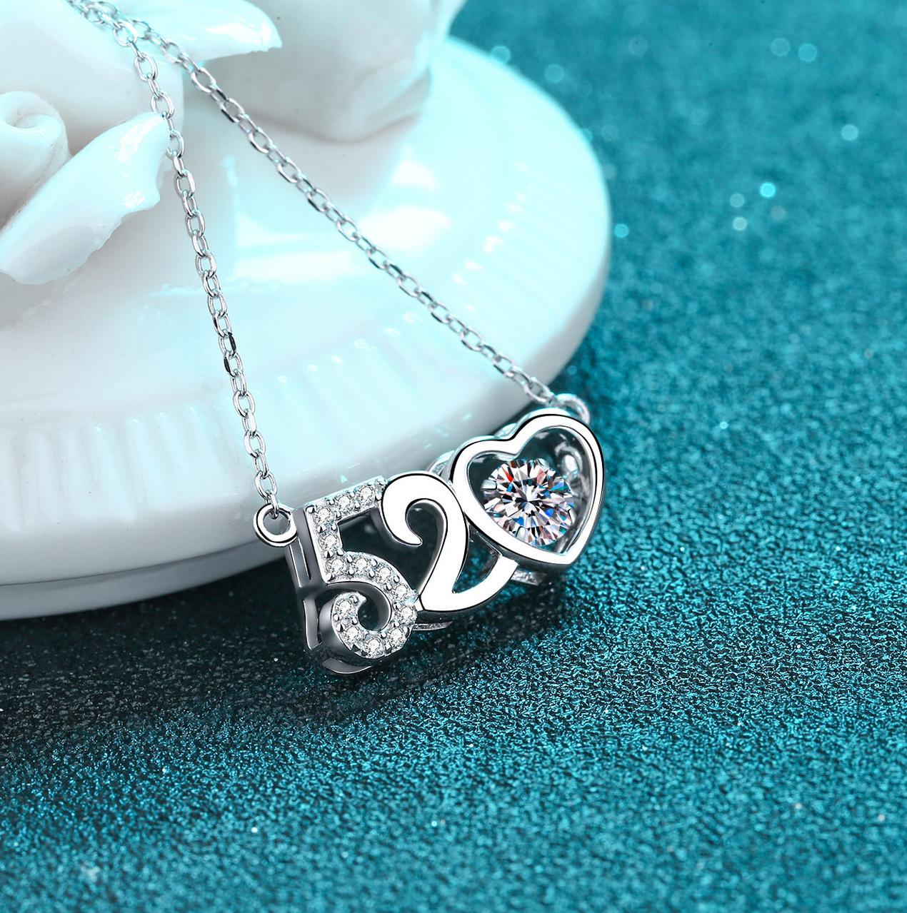 Sophisticated Women's Jewelry: Glittering Moissanite Heart Pendant Adorned by Premium 925/PT950 Metals