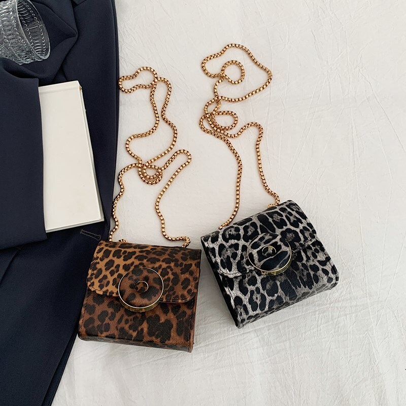 Foreign Trade Commuter Chain Shoulder Bag Simple Fashion Leopard Print 2025 Designer Shopping Bag New Simple Free Shipping Stylish Mini Crossbody Smal