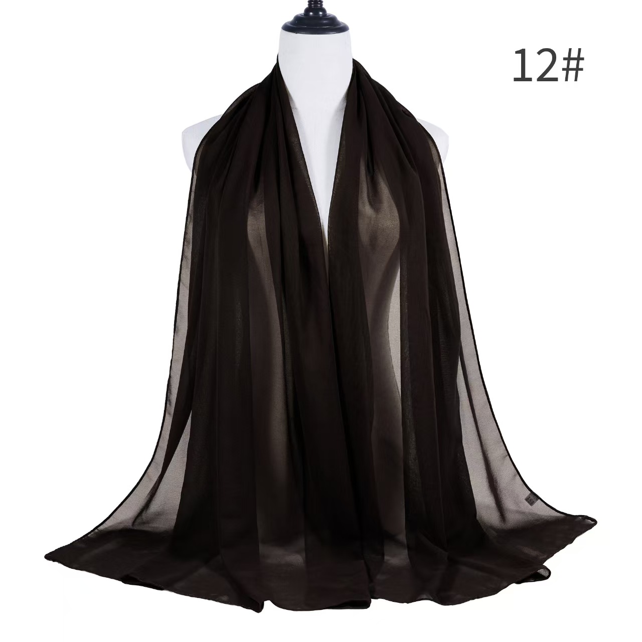 T853 chiffon scarf women's long scarf high quality windproof and sandproof headscarf four seasons Middle East Muslim shawl