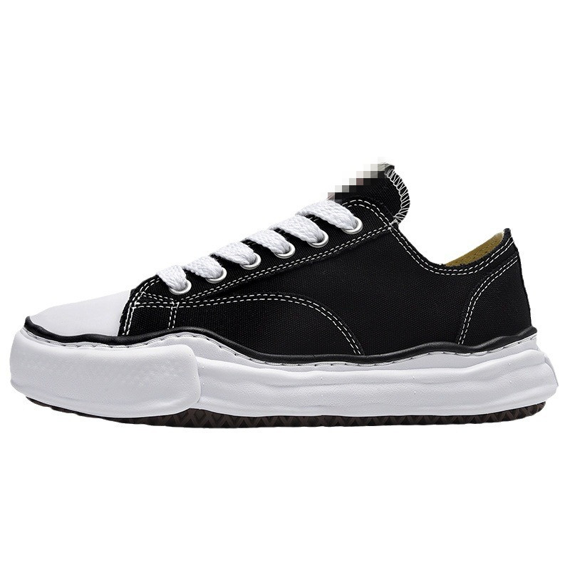 Peterson OG Sole Low Cut summer Shoes Casual Black White Lace-up Black White Toes Cap Sneakers