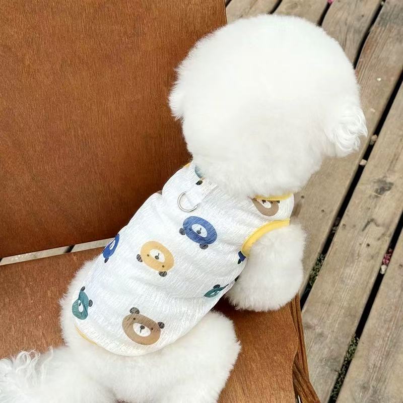 T00348 Dog and Cat Clothes Elastic Lace Vest