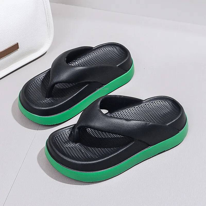 New Free Shipping Summer Fashion Flip Flops Outdoor Beach Flat Shoes Beige White Powder Black Green Designer Women Sizes 36-41