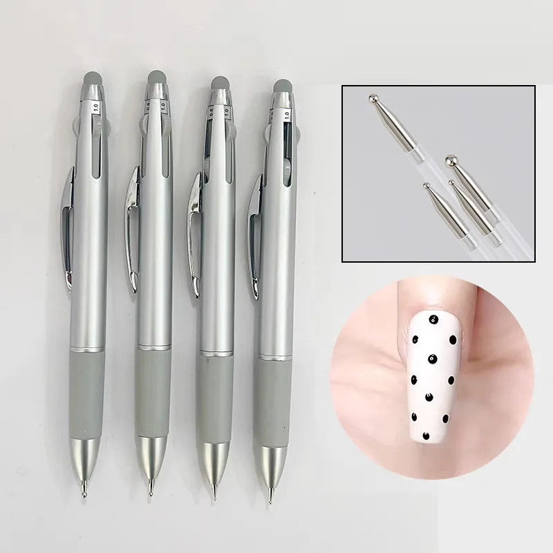 Nail Dotting Pen Nail Art Dotting Tools in Ballpoint Pen n Nail Art Tip Dot Paint Manicure Kit for Dot Drawing Home Salon 250526