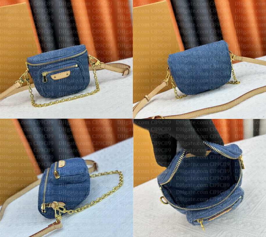 Designer bag Waist Bags Mini Bumbag Ladies Luxury Denim Waist Belt Bag Crossbody Womens Chestpack Colorful bag Bum Bag Designers Mens Fanny pack Chain Handbags