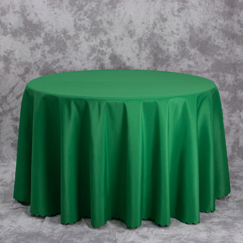 A627 hotel banquet thickened plain round tablecloth wedding hotel solid color tablecloth household polyester tablecloth wholesale