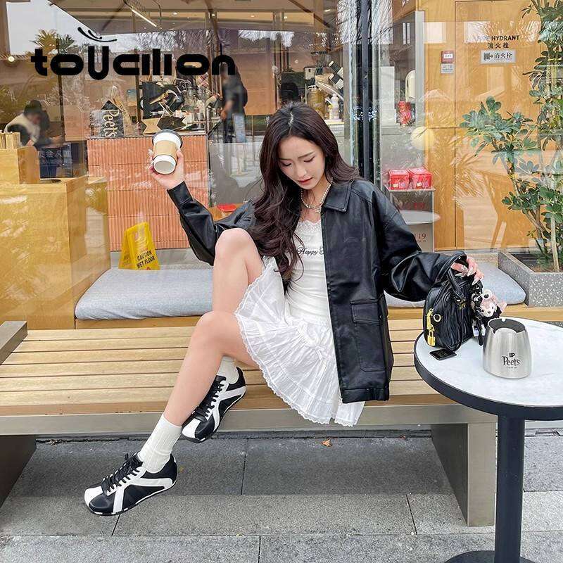 Small Square Toe Zebra Shoes 2025 New Sports And Leisure Forrest Gump Shoes Color Blocked Retro Red German Training Shoes Designer Light Luxury Women&