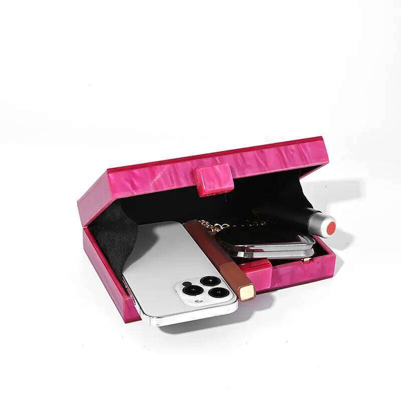 New Messenger Ladies Clutch Chain Fashion Dia Acrylic Party Shoulder Pearl Purse Glitter Evening Bag For Wedding